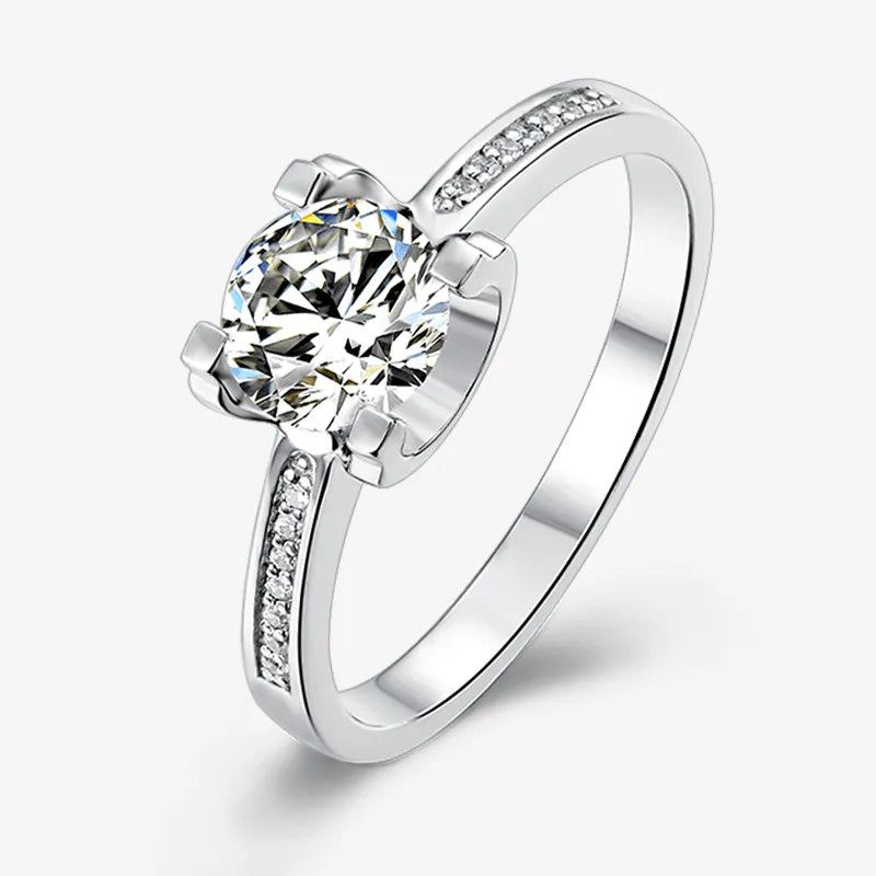 The Aurelle – 1.0CT Moissanite Ring - Chantal Vaulet