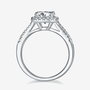 The Auretta – Moissanite Halo Split-Shank Ring 1.5CT - Chantal Vaulet