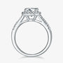 The Auretta – Moissanite Halo Split-Shank Ring 1.5CT - Chantal Vaulet