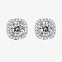 The Aurette Moissanite Halo Stud Earrings - Chantal Vaulet