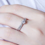 The Avalora Moissanite Split Band Ring - Chantal Vaulet