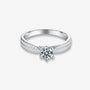 The Avalora Moissanite Split Band Ring - Chantal Vaulet