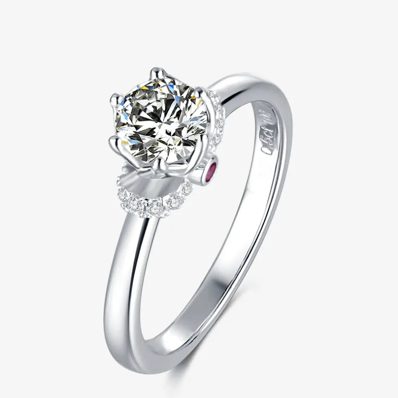 The Avarielle Moissanite Crown Ring - Chantal Vaulet