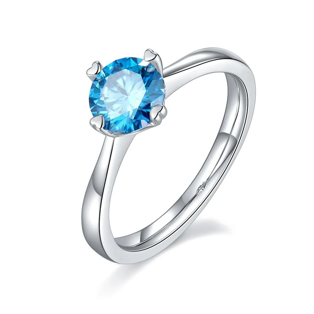 The Avelora 1.0 CT Round-Cut Moissanite Ring - Chantal Vaulet