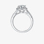 The Belladonna – Moissanite Pave Solitaire Ring 1.5CT - Chantal Vaulet