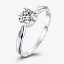 The Caliora 0.5CT Round-Cut Moissanite Ring - Chantal Vaulet