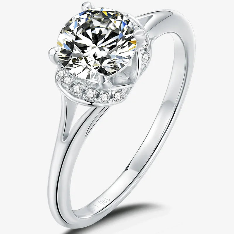The Calisera Moissanite Halo Ring - Chantal Vaulet
