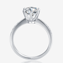 The Calista – Moissanite Solitaire with Side Accents 1.5CT - Chantal Vaulet
