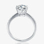 The Calista – Moissanite Solitaire with Side Accents 1.5CT - Chantal Vaulet