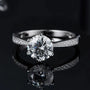 The Calista – Moissanite Solitaire with Side Accents 1.5CT - Chantal Vaulet