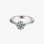 The Calivara 1CT Lotus Round-Cut Moissanite Ring - Chantal Vaulet