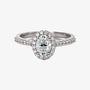 The Calivianne Moissanite Oval Halo Engagement Ring - Chantal Vaulet