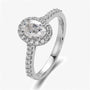 The Calivianne Moissanite Oval Halo Engagement Ring - Chantal Vaulet