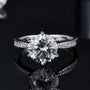 The Calvienne Round-Cut Moissanite Ring - 1.5CT, 2.0CT or 3.0CT - Chantal Vaulet