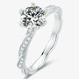 The Calyra Moissanite Twist Ring - Chantal Vaulet