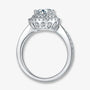 The Camilia Round-Cut Moissanite Halo Ring - Chantal Vaulet
