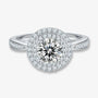 The Camilia Round-Cut Moissanite Halo Ring - Chantal Vaulet