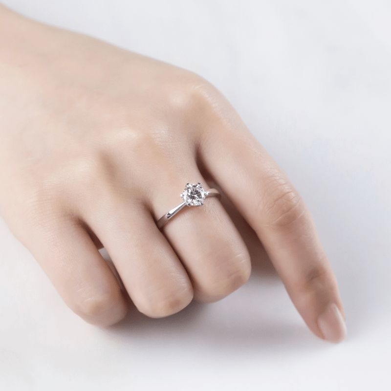The Camille – Moissanite Solitaire Engagement Ring 1CT - Chantal Vaulet
