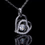 The Carencia Moissanite Dancing Heart Necklace - Chantal Vaulet