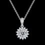 Shop The Clarielle Moissanite Sunburst Necklace today at Chantal Vaulet. Discover stunning jewelry collections, crafted for style and brilliance.