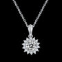 The Clarielle Moissanite Sunburst Necklace - Chantal Vaulet