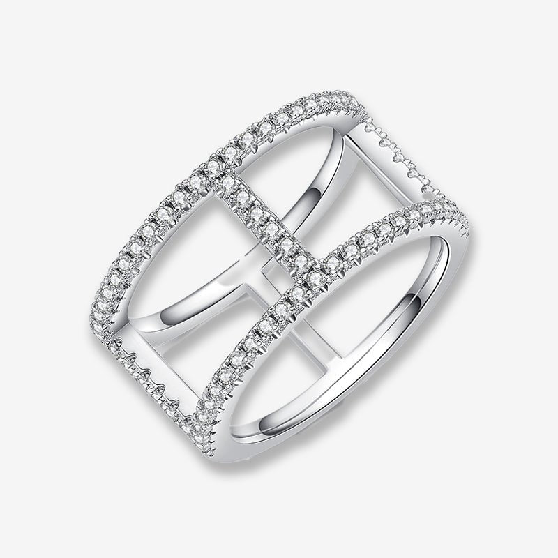 Shop The Clarion Moissanite Open-Band Ring - 0.5CT today at Chantal Vaulet. Discover stunning jewelry collections, crafted for style and brilliance.