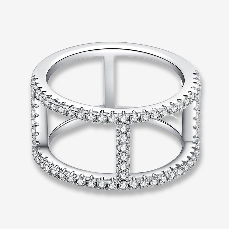 The Clarion Moissanite Open-Band Ring - 0.5CT - Chantal Vaulet