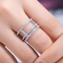 Shop The Cressida Moissanite Triple-Band Ring - 0.5CT today at Chantal Vaulet. Discover stunning jewelry collections, crafted for style and brilliance.