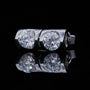 The Delyra Moissanite Bezel-Set Stud Earrings - Chantal Vaulet