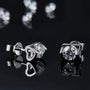 The Delyra Moissanite Bezel-Set Stud Earrings - Chantal Vaulet