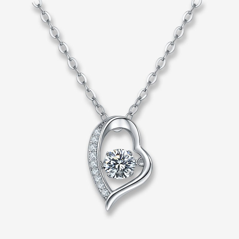 Shop The Elanique Moissanite Dancing Heart Necklace today at Chantal Vaulet. Discover stunning jewelry collections, crafted for style and brilliance.