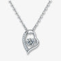 The Elanique Moissanite Dancing Heart Necklace - Chantal Vaulet