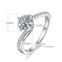The Elantria Moissanite Twist Ring - Chantal Vaulet