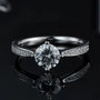 The Elara – Moissanite Side-Stone Engagement Ring 1CT - Chantal Vaulet