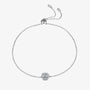 The Elaria Moissanite Halo Adjustable Bracelet - Chantal Vaulet