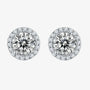 The Elenara Moissanite Halo Stud Earrings - Chantal Vaulet