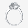 Shop The Elenora Heart-Cut Moissanite Halo Ring today at Chantal Vaulet. Discover stunning jewelry collections, crafted for style and brilliance.