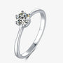 The Eloria – Moissanite Solitaire Ring 0.5CT - Chantal Vaulet