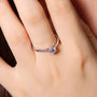 The Eloria – Moissanite Solitaire Ring 0.5CT - Chantal Vaulet