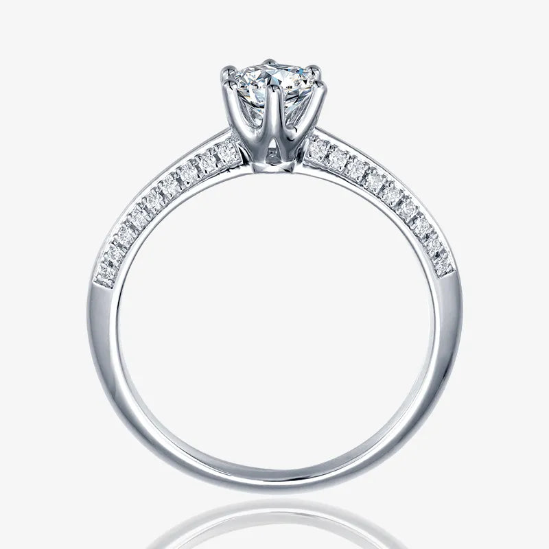 The Elysian Radiance Moissanite Ring - 0.5CT - Chantal Vaulet
