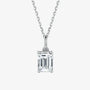 The Emeralisse Moissanite Solitaire Necklace - Chantal Vaulet