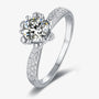 The Esmerelle Moissanite Floral Ring - Chantal Vaulet