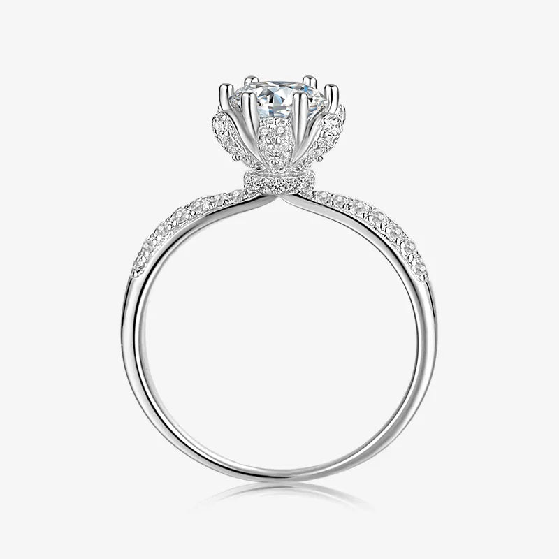 The Esmerelle Moissanite Floral Ring - Chantal Vaulet