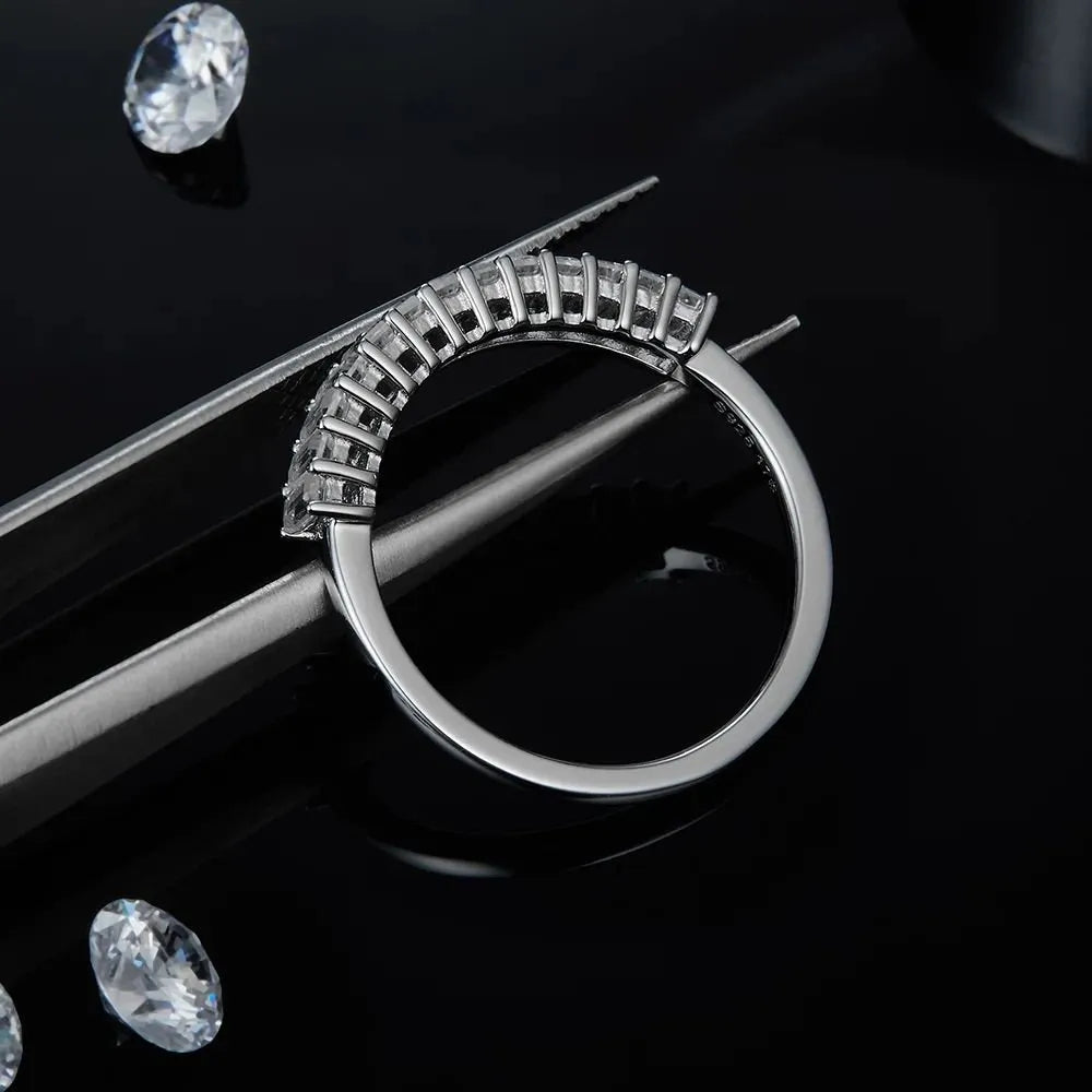 The Evadne – Moissanite Half Eternity Ring 1.0CT - Chantal Vaulet