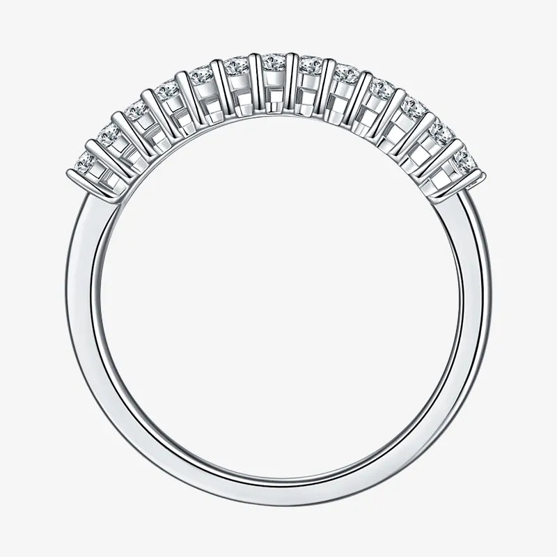 The Evadne – Moissanite Half Eternity Ring 1.0CT - Chantal Vaulet