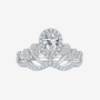 The Evelisse Pear-Cut Moissanite Tiara Ring - Chantal Vaulet