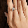 The Evelora Moissanite Halo Ring - Chantal Vaulet