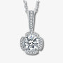 The Florianne Moissanite Clover Halo Necklace - Chantal Vaulet