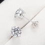 The Iris Round Moissanite Earrings - Chantal Vaulet