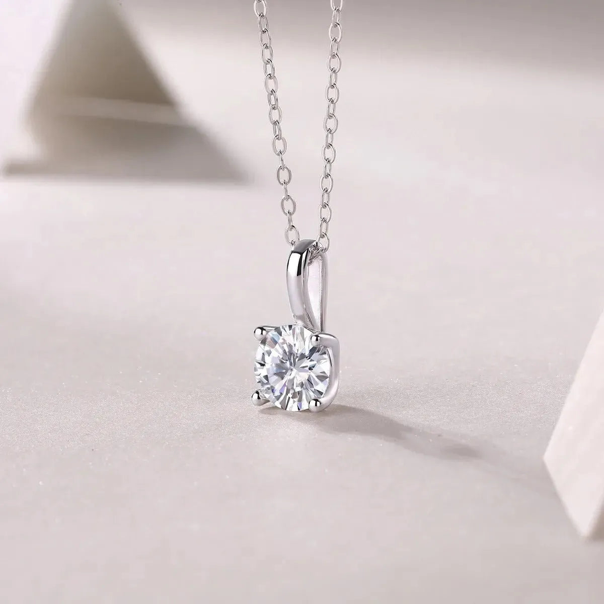The Isadora set – Moissanite Necklace & Earrings - Chantal Vaulet